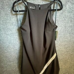 BCX Black Dress with Metallic Detail